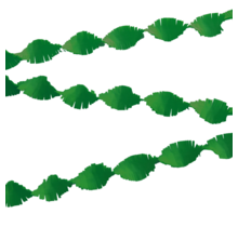 Groen Crêpe papier Slinger 6 meter