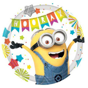 Despicable Me papieren borden 8 stuks