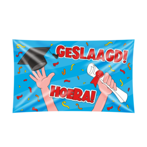 Gevelvlag Geslaagd Cartoon