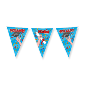 Party Vlaggen - Geslaagd school cartoon - 10 meter