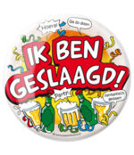 Button XL - Geslaagd - 10cm Button XL - Geslaagd - 10cm