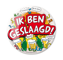 Button XL - Geslaagd - 10cm