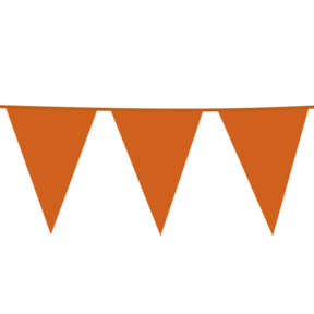 Oranje vlaggenlijn XL 10 meter