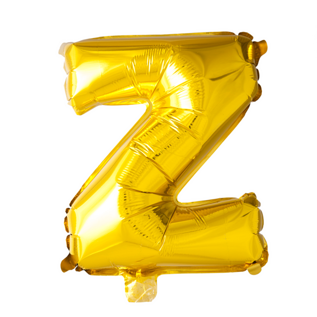 Letterballon Z Goud 41cm