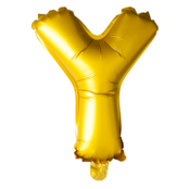 Letterballon Y Goud 41 cm