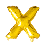 Letterballon X Goud 41cm Letterballon X Goud 41cm