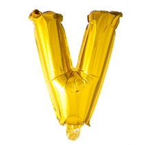 Letterballon V Goud 41cm