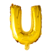 Letterballon U Goud 41 cm