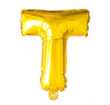 Letterballon T Goud 41 cm