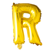 Letterballon R Goud 41 cm
