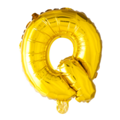 Letterballon Q Goud 41 cm