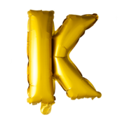 Letterballon K Goud 41cm
