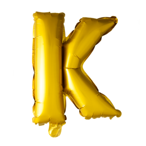 Letterballon K Goud 41cm