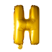 Letterballon H Goud 41cm