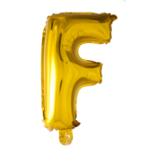Letterballon F Goud 41 cm