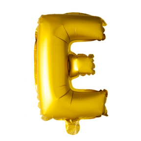 Letterballon E Goud 41 cm