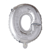 Letterballon O Zilver 41 cm Letterballon O Zilver 41 cm