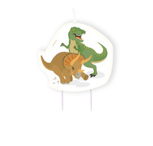 Verjaardagskaars Happy Dinosaur 10cm