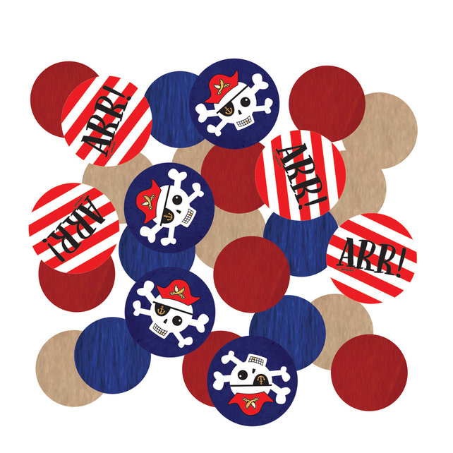 Papieren confetti Piraten 14 gram Papieren confetti Piraten 14 gram