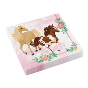 Beautiful Horses papieren servetten 20 stuks