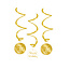 Paperdreams Swirl verjaardag decoratie 80 jaar goud
