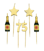Verjaardag kaarsjes 75 jaar