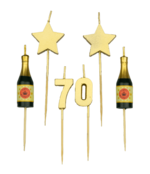 Verjaardag kaarsjes 70 jaar