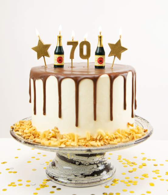 Verjaardag kaarsjes 70 jaar