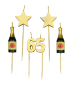 Verjaardag kaarsjes 65 jaar