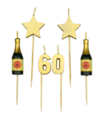 Verjaardag kaarsjes 60 jaar