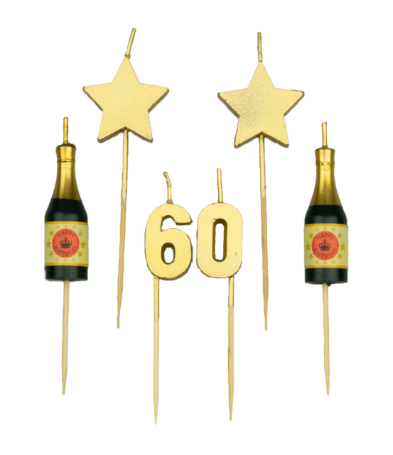 Verjaardag kaarsjes 60 jaar