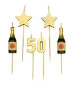 Verjaardag kaarsjes 50 jaar