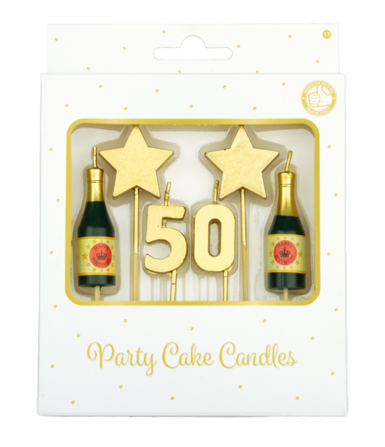 Verjaardag kaarsjes 50 jaar
