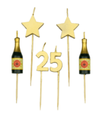 Verjaardag kaarsjes 25 jaar