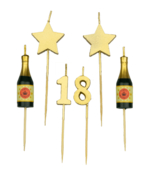Verjaardag kaarsjes 18 jaar