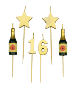 Verjaardag kaarsjes 16 jaar
