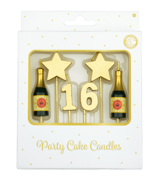 Verjaardag kaarsjes 16 jaar