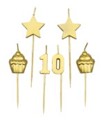 Verjaardag kaarsjes 10 jaar