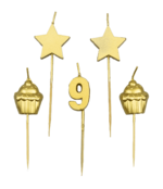 Verjaardag kaarsjes 9 jaar