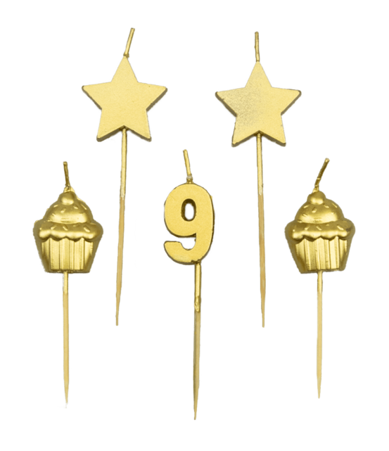 Verjaardag kaarsjes 9 jaar