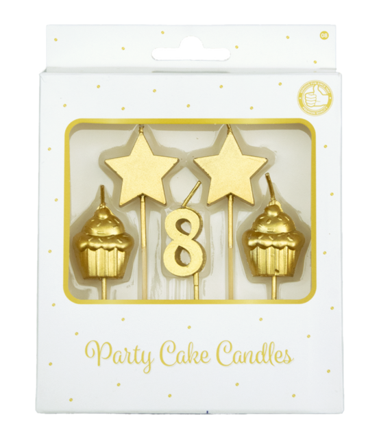 Verjaardag kaarsjes 8 jaar