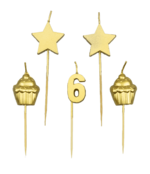 Verjaardag kaarsjes 6 jaar