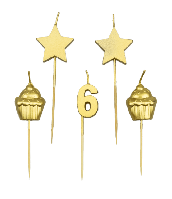 Verjaardag kaarsjes 6 jaar