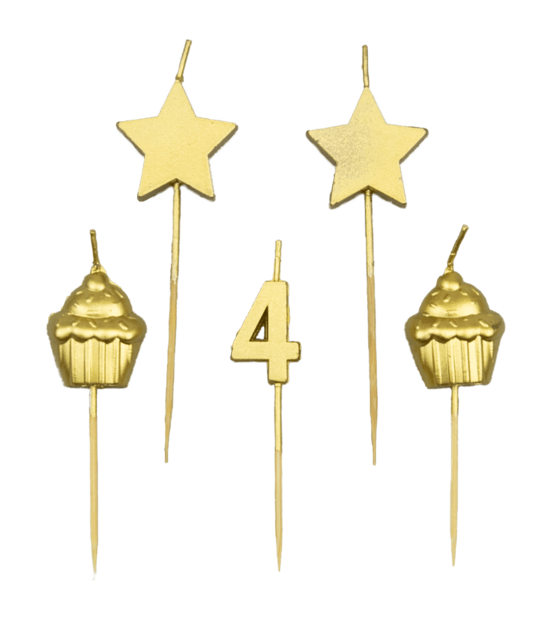 Verjaardag kaarsjes 4 jaar