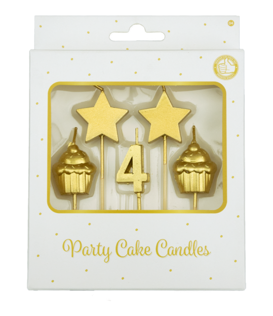 Verjaardag kaarsjes 4 jaar