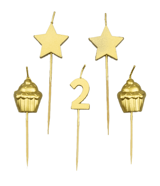 Verjaardag kaarsjes 2 jaar