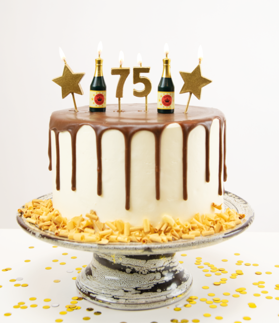 Verjaardag kaarsjes 75 jaar