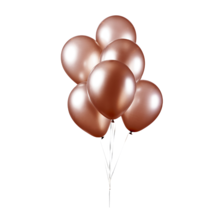 Ballonnen Metallic Koper - 10 stuks - 30cm