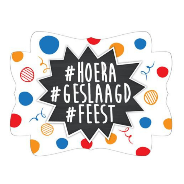 Deurbord Hoera Geslaagd