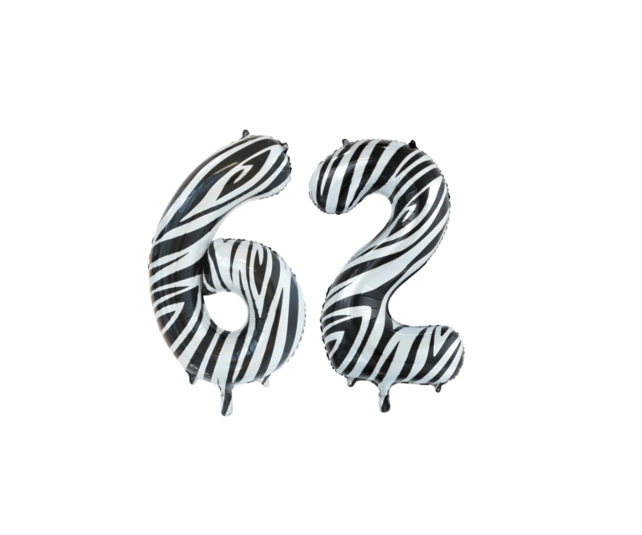 Folieballon 62 jaar Goud 86cm Folieballon 62 jaar Goud 86cm